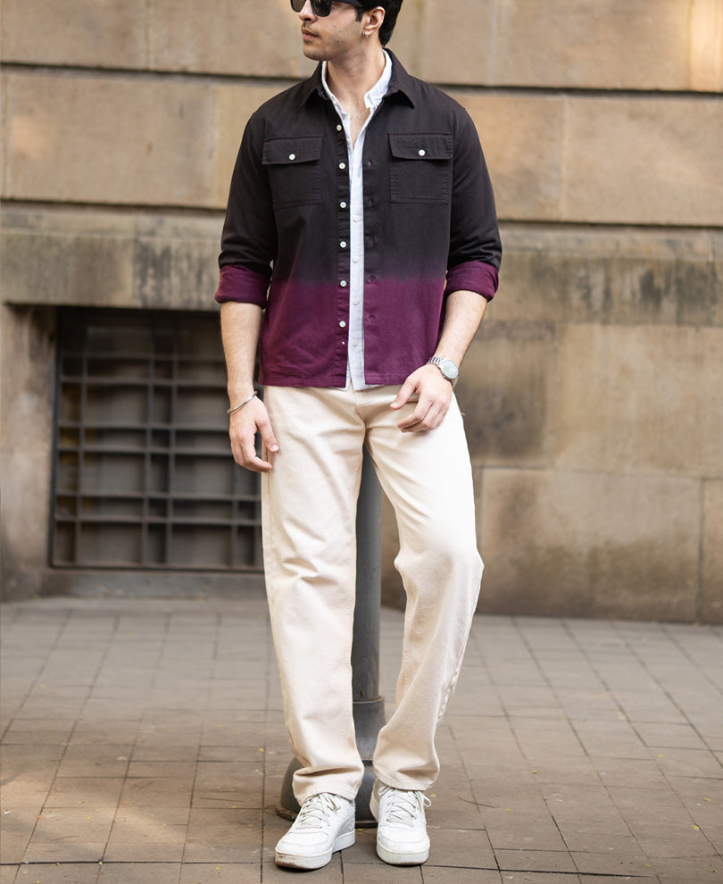 Dark Onion Ombre Cargo Shirt