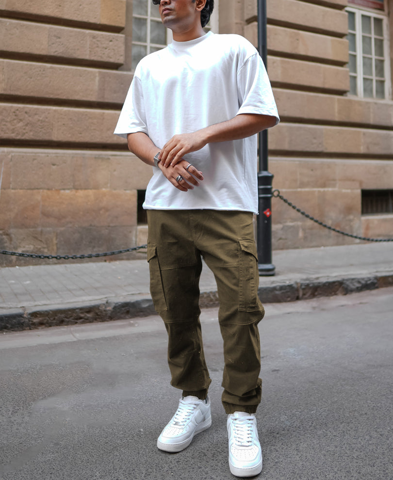 Brown Regular Fit Cargo Pant