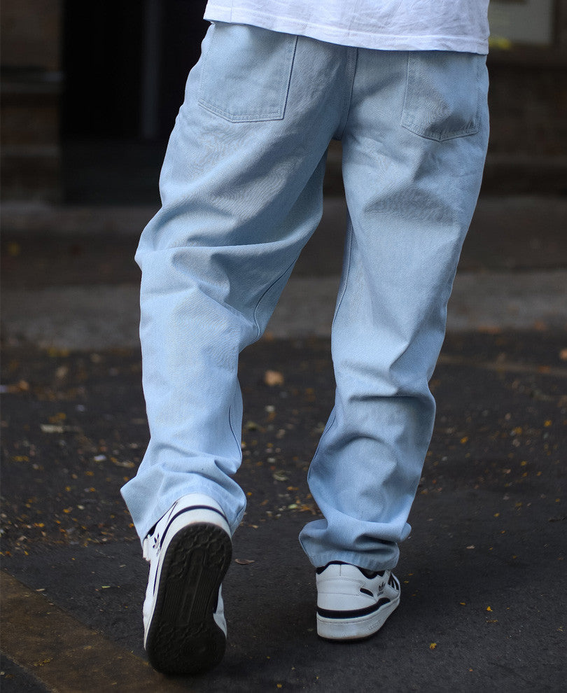 Light Blue Baggy Fit Denim Jeans
