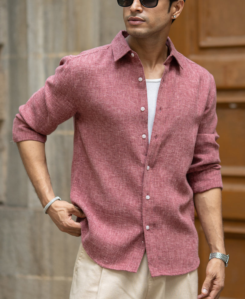 Onion Structured Linen Blend Shirt.