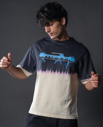 Black Bleached Graphic T-Shirt 100% Cotton