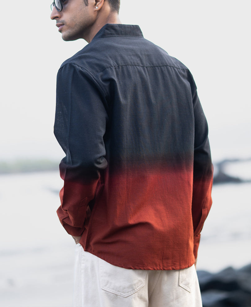 Black And Brown Ombre Shirt