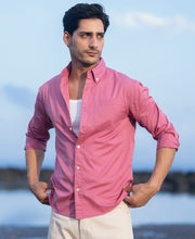 Rogue Pink Structured Buttondown Shirt