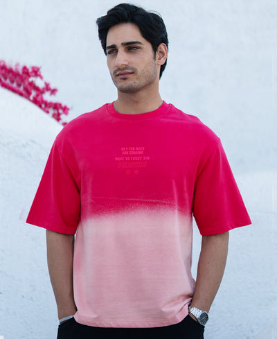 Pink Ombre Graphic T-Shirt