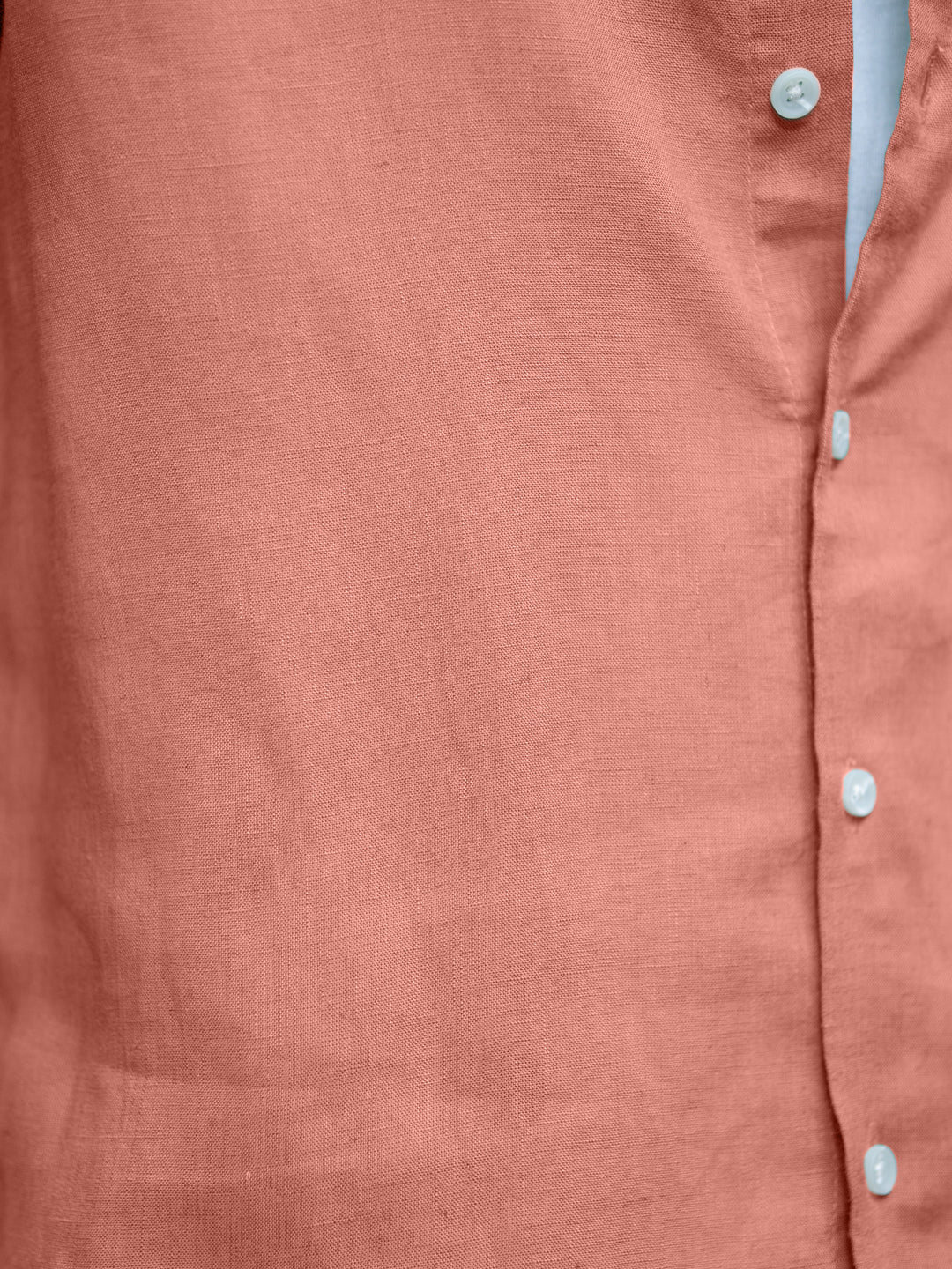 Coral Linen Blend Shirt