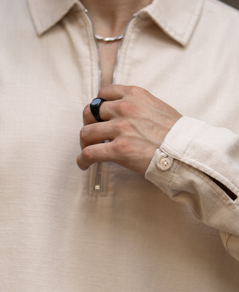 Beige Structured Cord Set.