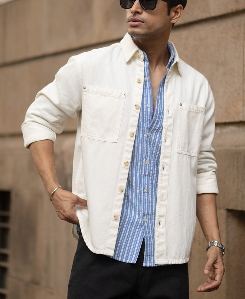 Off-White Structured Shirt With Pockets