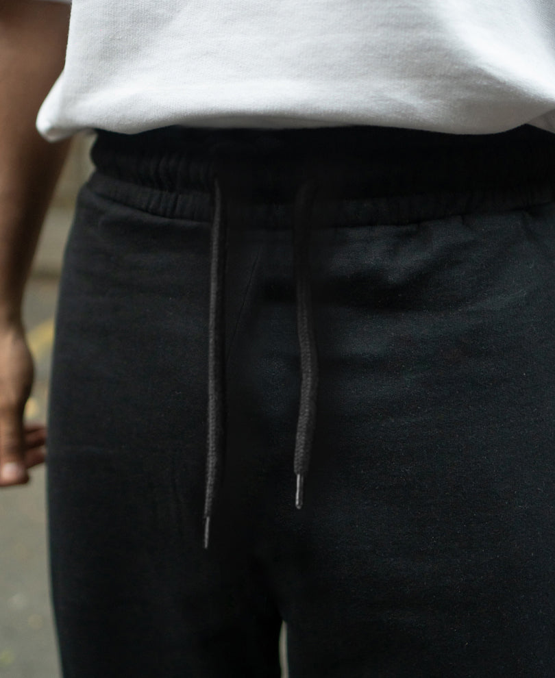 Basic Black Baggy Fit Trackpant