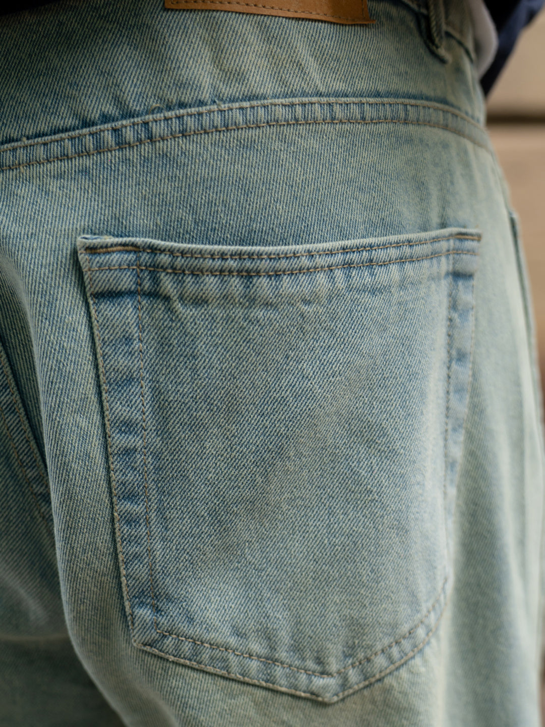 Light Blue Panneled Jeans