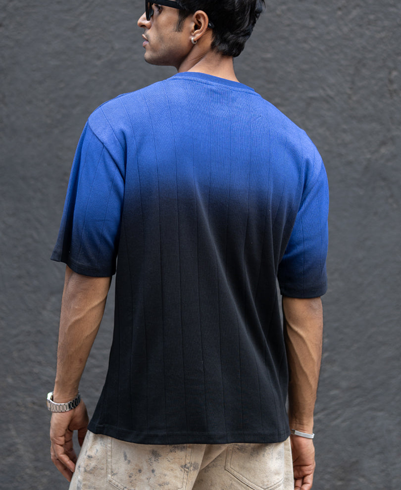 Black Sprayed Structure T-Shirt