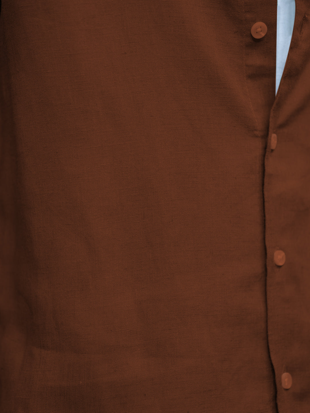 Bombay Brown Linen Blend Shirt