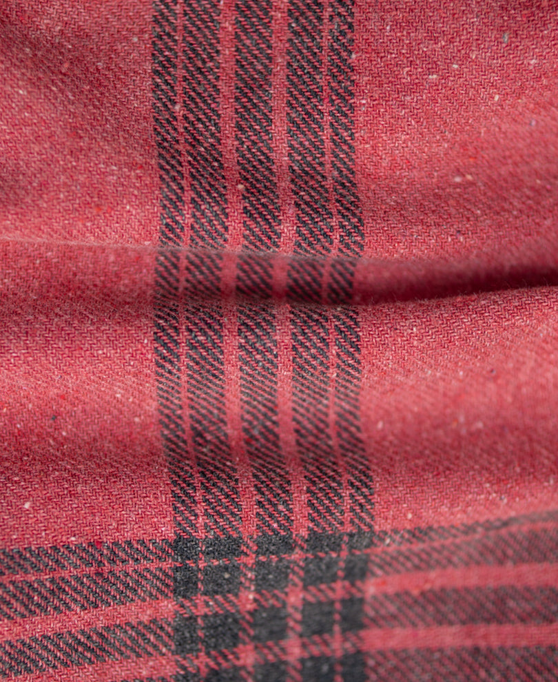 Red Washed Checks Shirt.