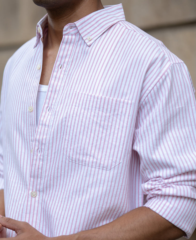 Pink Oxford Stripe Shirt