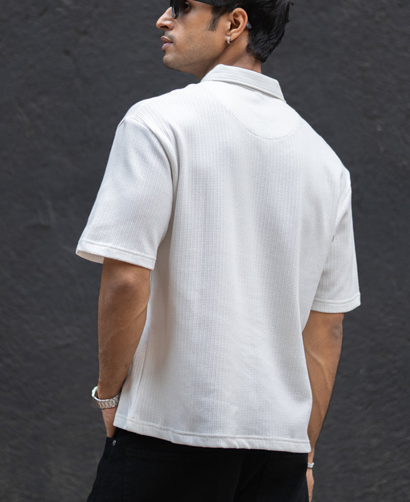 Off-White Applique Polo T-Shirt