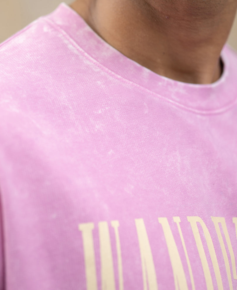 Light Pink Washed Graphic T-Shirt
