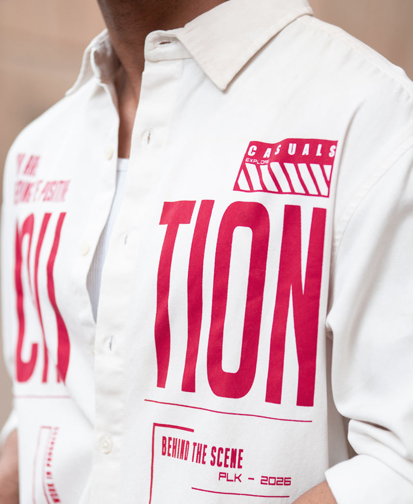 Off-White Graphic Twill Shirt