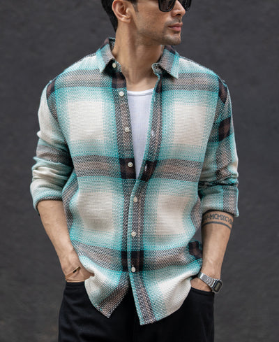 Multi Colour Structured Checks Shirt