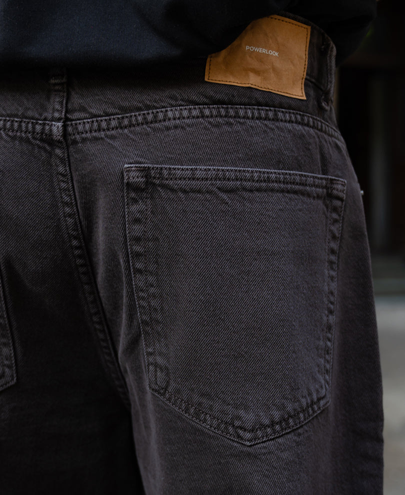 Charcoal Washed Baggy Jeans