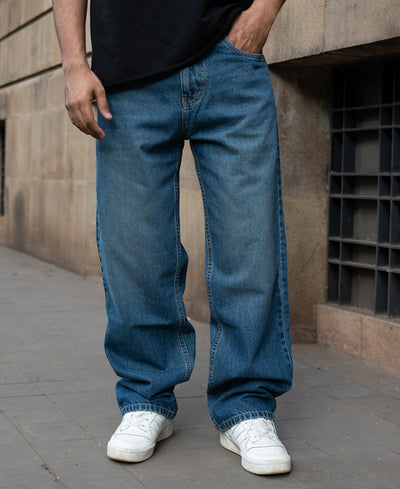 Barrel Fit Denim Jeans