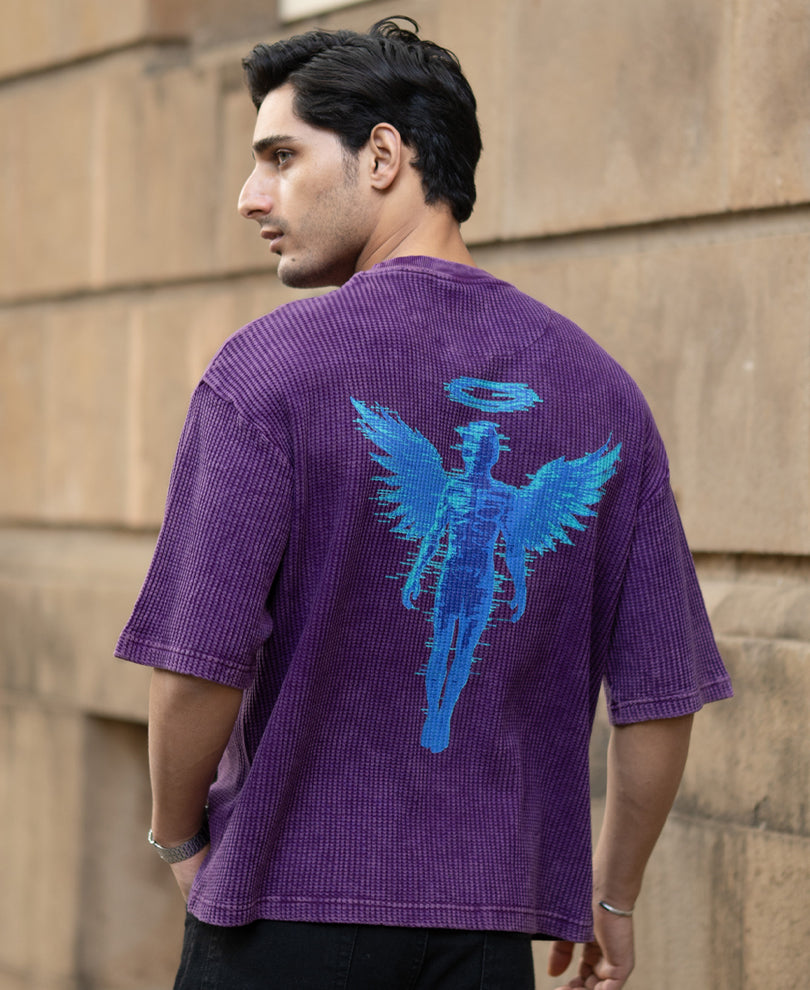 Purple Washed Graphic T-Shirt.