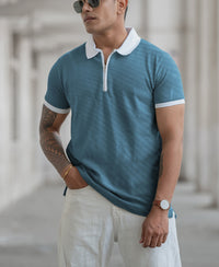 Dark Sky Contrast Polo T-Shirt