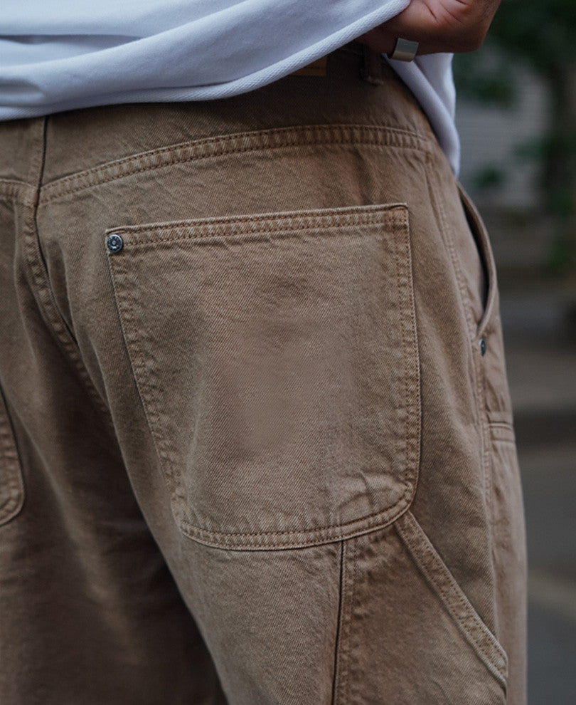 Brown Baggy Fit Denim Jeans