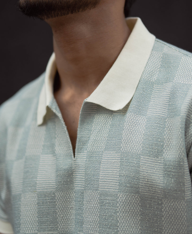 Sky Grey Regular Fit Half Sleeves T-Shirt