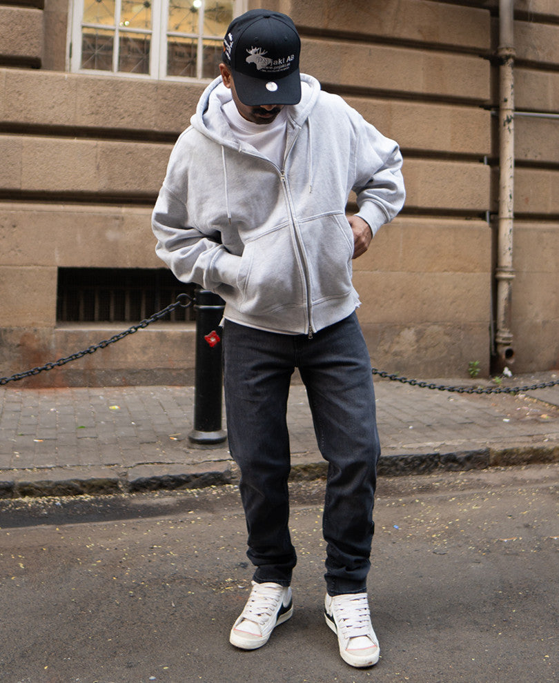 Grey Regular Fit Denim Jeans
