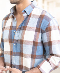 Multicolor Flannel Checks Shirt