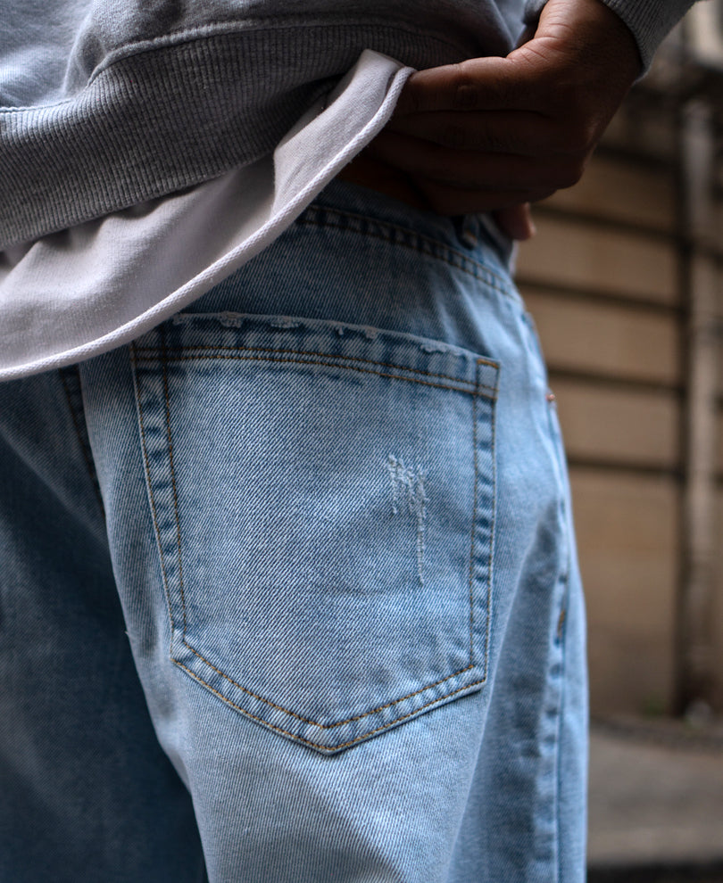 Light Blue Distress Jeans