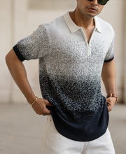 Ombre Jacquard Polo T-Shirt