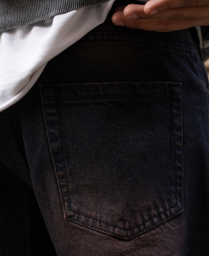 Tinted Dark Blue Baggy Jeans