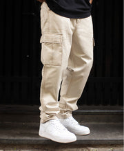Cream Regular Fit Pocket Cargo Pant