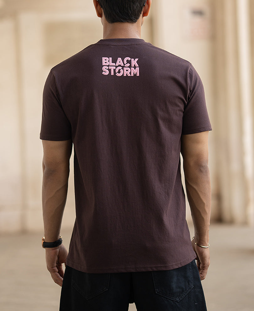 Coffee Brown Graphic T-Shirt