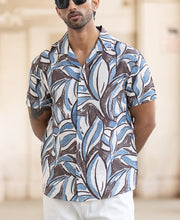 Abstract Print Cuban Shirt