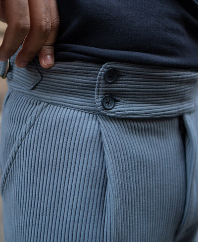 Grey Knit Gurkha Pant