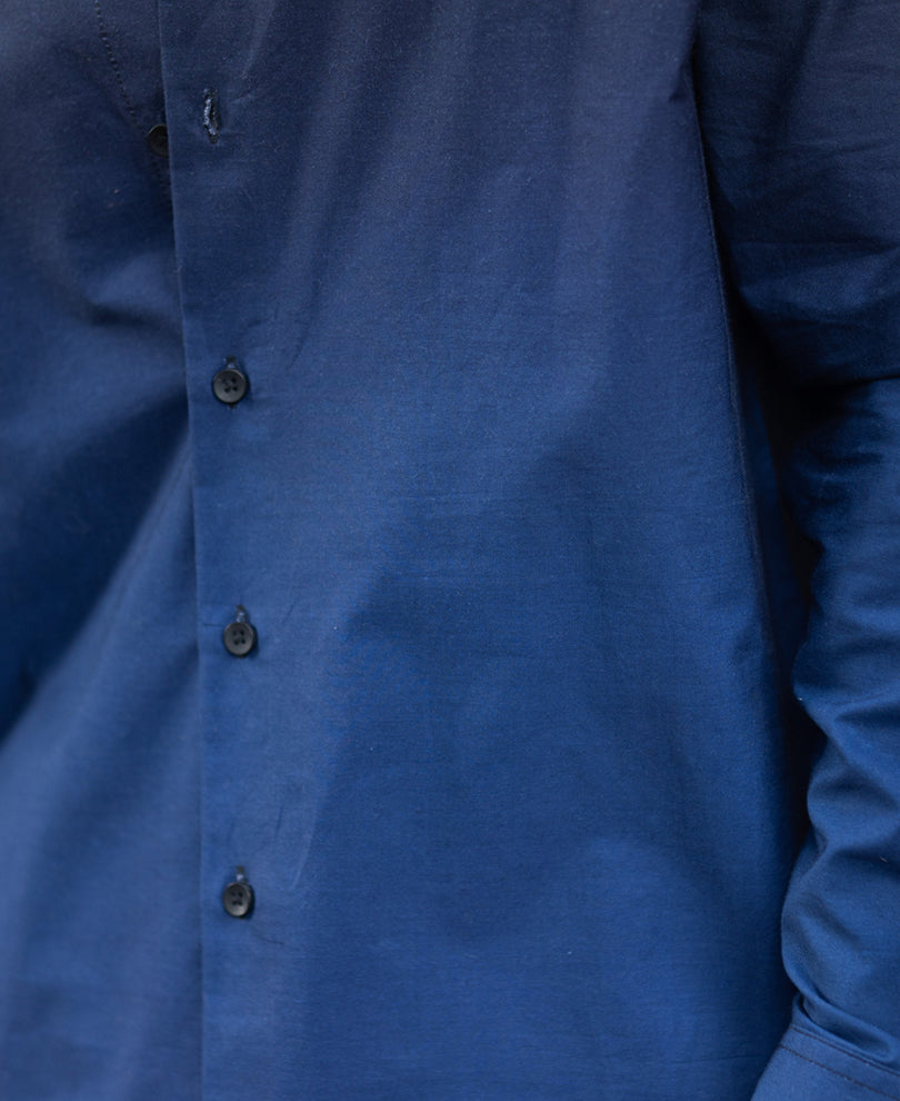 Dark Navy Ombre Print Shirt