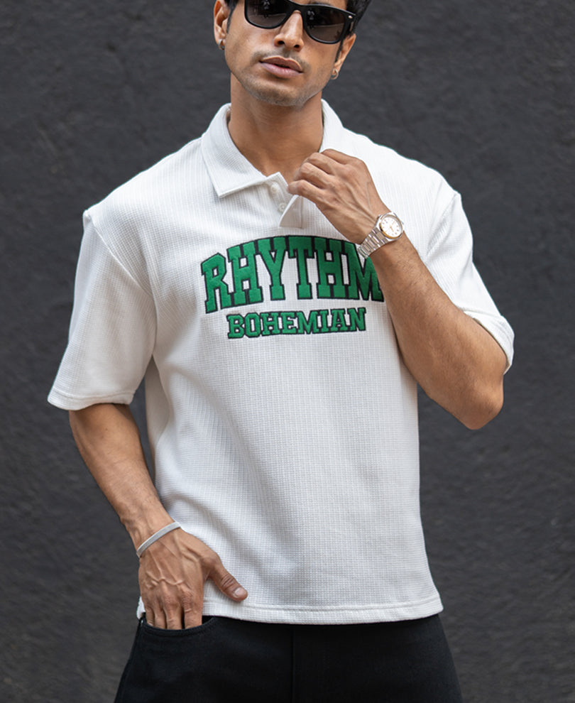 Off-White Applique Polo T-Shirt