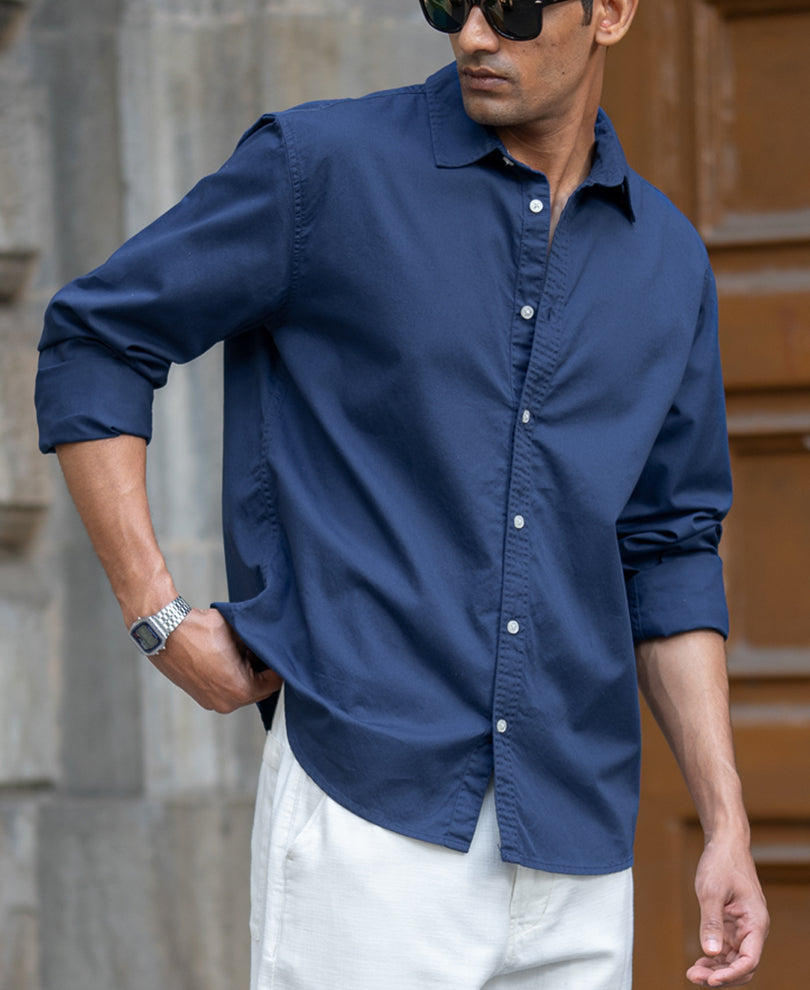 Blue Washed Shirt.