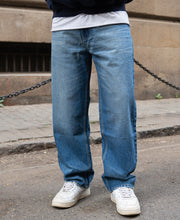 Blue Washed Baggy Jeans