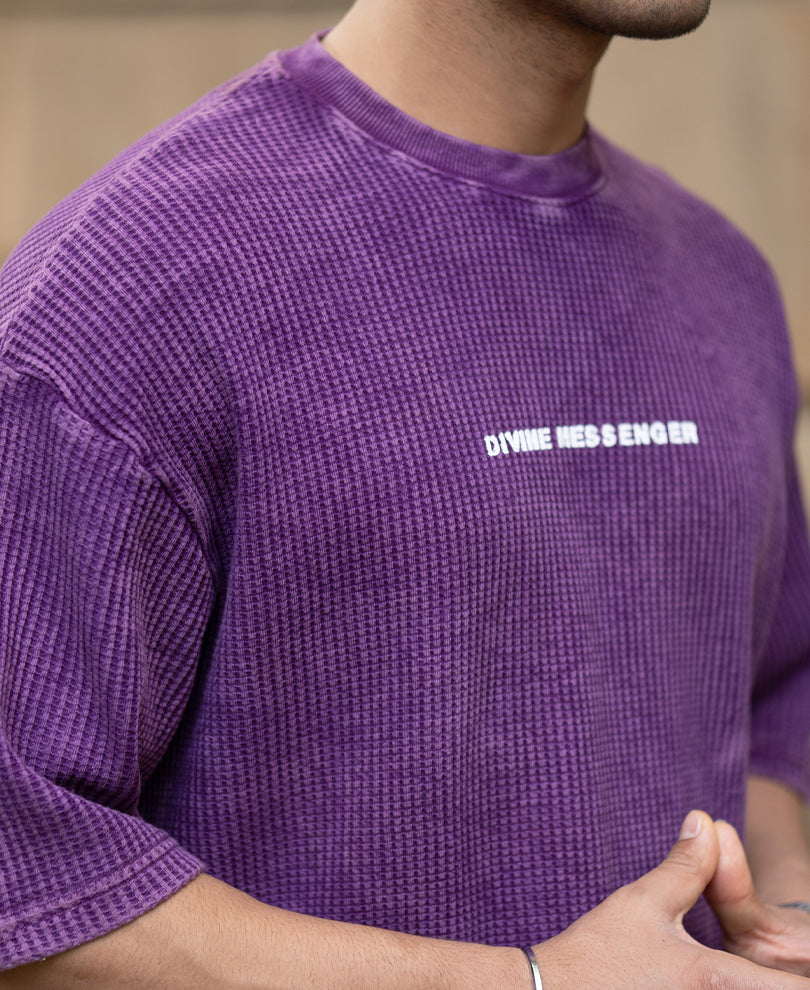 Purple Washed Graphic T-Shirt.