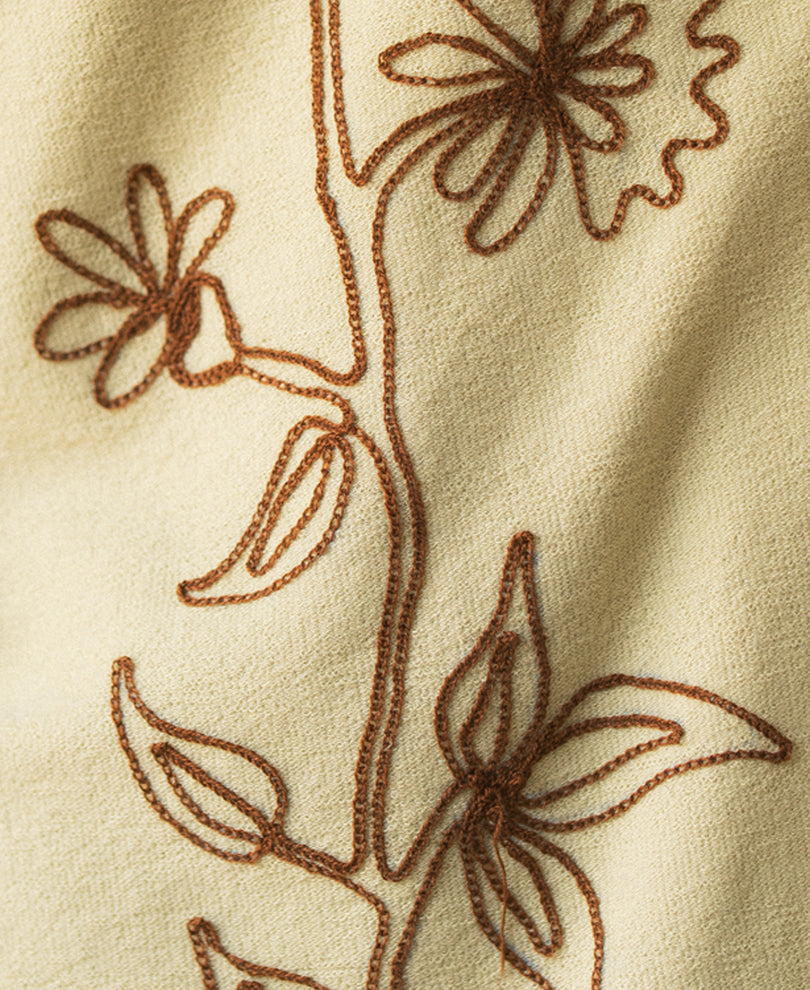 Mint Embroidered Knit Shirt