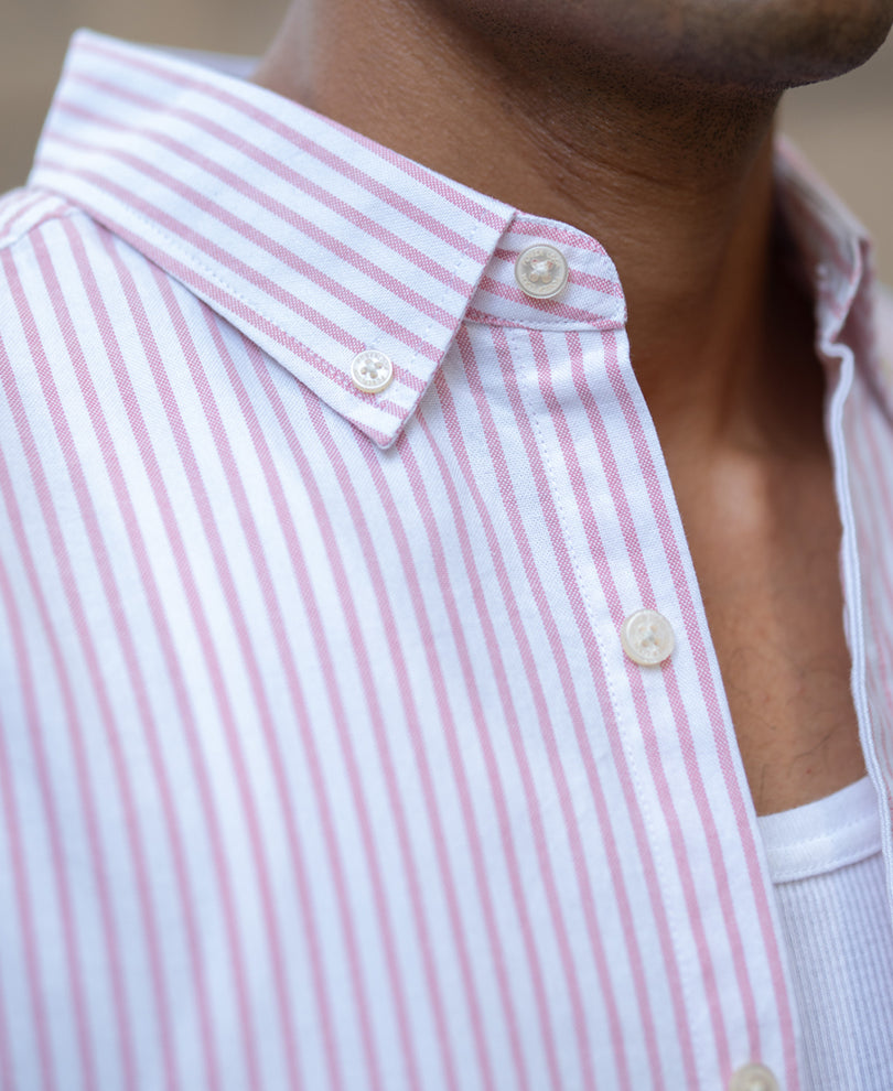 Pink Oxford Stripe Shirt