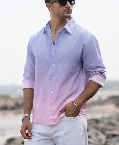 Lilac Ombre Print Shirt