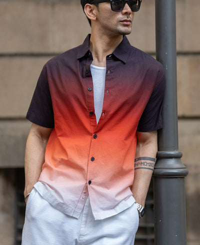 Dark Brick Ombre Shirt