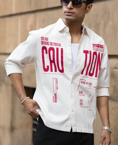 Off-White Graphic Twill Shirt