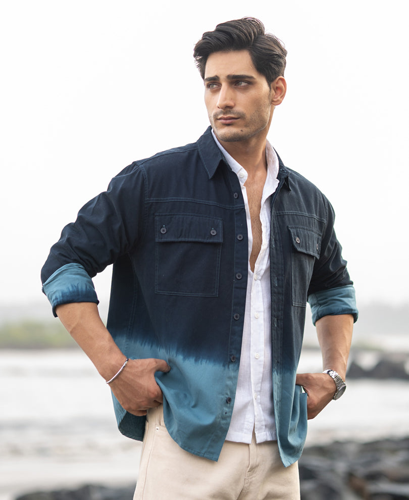 Dark Sky Structured Cargo Overshirt