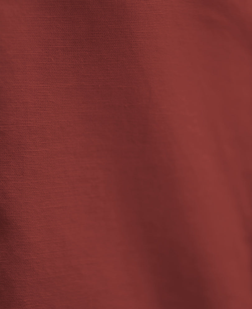 Light Wine Linen Blend Shirt