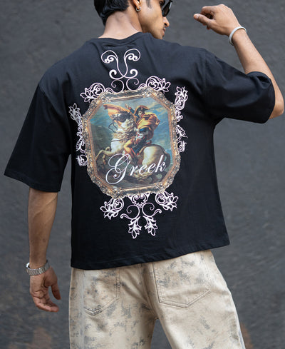 Black Greek Graphic T-Shirt