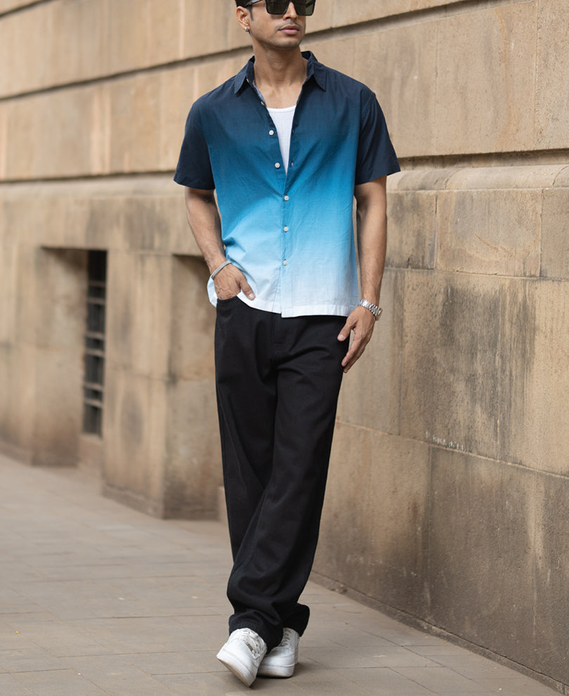 Dark Navy Ombre Shirt